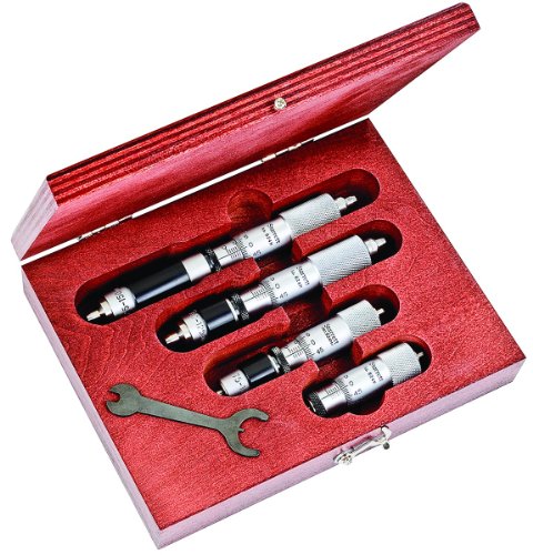 Starrett S824MAZ Fix-Reichweitenmessgeräte-Set, 50-150 mm Reichweite, 0,01 mm Graduation, -0,001 Zoll Genauigkeit, 4-teiliges Set Starrett S824MAZ Fix-Reichweitenmessgeräte-Set, 50-150 mm Reichweite, 0,01 mm Graduation, -0,001 Zoll Genauigkeit, 4-teiliges Set von Starrett