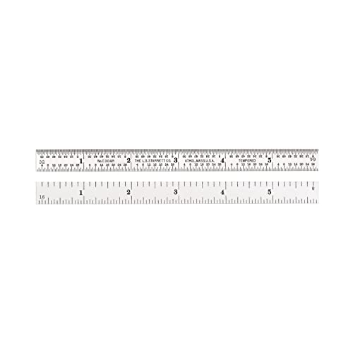 Starrett c304r-24 Full Flexible Stahl Regel mit Zoll Graduierung, 4R Stil Graduierung, 61 cm Länge, 3/10,2 cm Breite, 1/127 cm Stärke Starrett c304r-24 Full Flexible Stahl Regel mit Zoll Graduierung, 4R Stil Graduierung, 61 cm Länge, 3/10,2 cm Breite, 1/127 cm Stärke von Starrett
