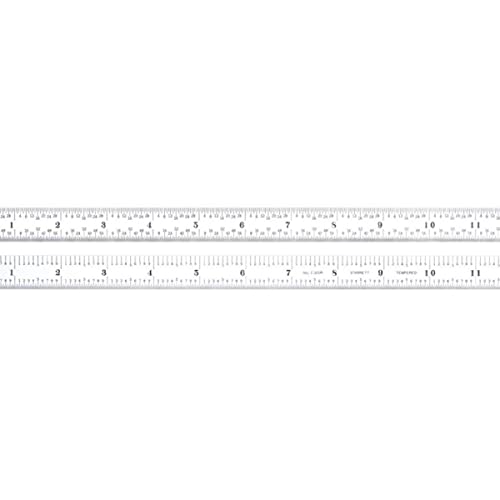 Starrett c305r-18 Full Flexible Stahl Regel mit Zoll Graduierung, 5R Stil Graduierung, 45,7 cm Länge, 3/10,2 cm Breite, 1/127 cm Stärke von Starrett