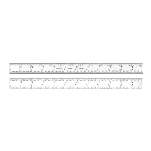 Starrett c607r-12 Spring aus gehärtetem Stahl Regel mit Zoll Graduierung, 7R Stil Graduierung, 30,5 cm Länge, 2,5 cm Breite, 3/162,6 cm Stärke Starrett c607r-12 Spring aus gehärtetem Stahl Regel mit Zoll Graduierung, 7R Stil Graduierung, 30,5 cm Länge, 2,5 cm Breite, 3/162,6 cm Stärke von Starrett