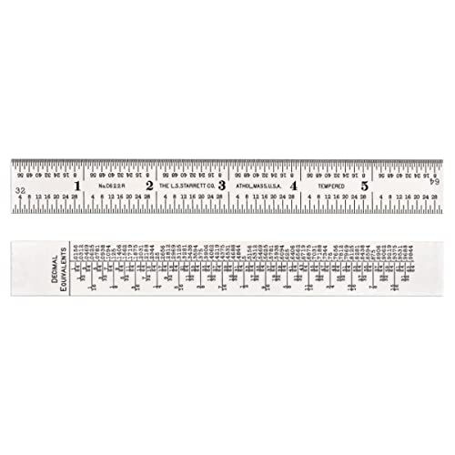 Starrett c622r-6 15,2 cm beidseitigen Stahl Lineal von Starrett