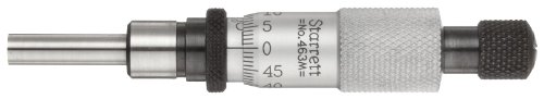 Starrett v463mrl) Kopf, 0–13 mm Range, 0.002 mm Teilung, Genauigkeit +/-0.00125 mm, Ratsche Stop Fingerhut, Kontermutter von Starrett