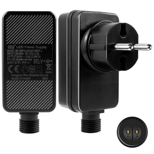 StarryEver 24V 0.5A EU-Adapter EU Stecker, Niederspannungs Netzteil Ersatz für LED Schlauch Lichterkette 24V 0.5A EU-Adapter EU Stecker StarryEver 24V 0.5A EU-Adapter EU Stecker, Niederspannungs Netzteil Ersatz für LED Schlauch Lichterkette 24V 0.5A EU-Adapter EU Stecker von StarryEver