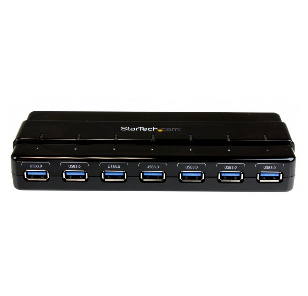 Startech.com 7 Port USB 3.0 SuperSpeed Hub - USB 3 Hub Netzteil - schwarz USB-Adapter von Startech.com