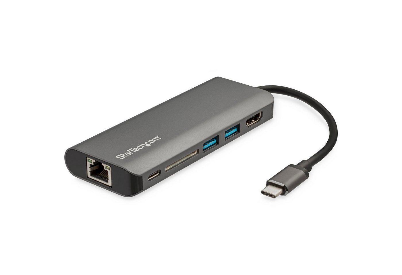 Startech.com Laptop-Dockingstation STARTECH.COM USB C Multiport Adapter mit HDMI - 4K - SD Leser - 2x USB von Startech.com