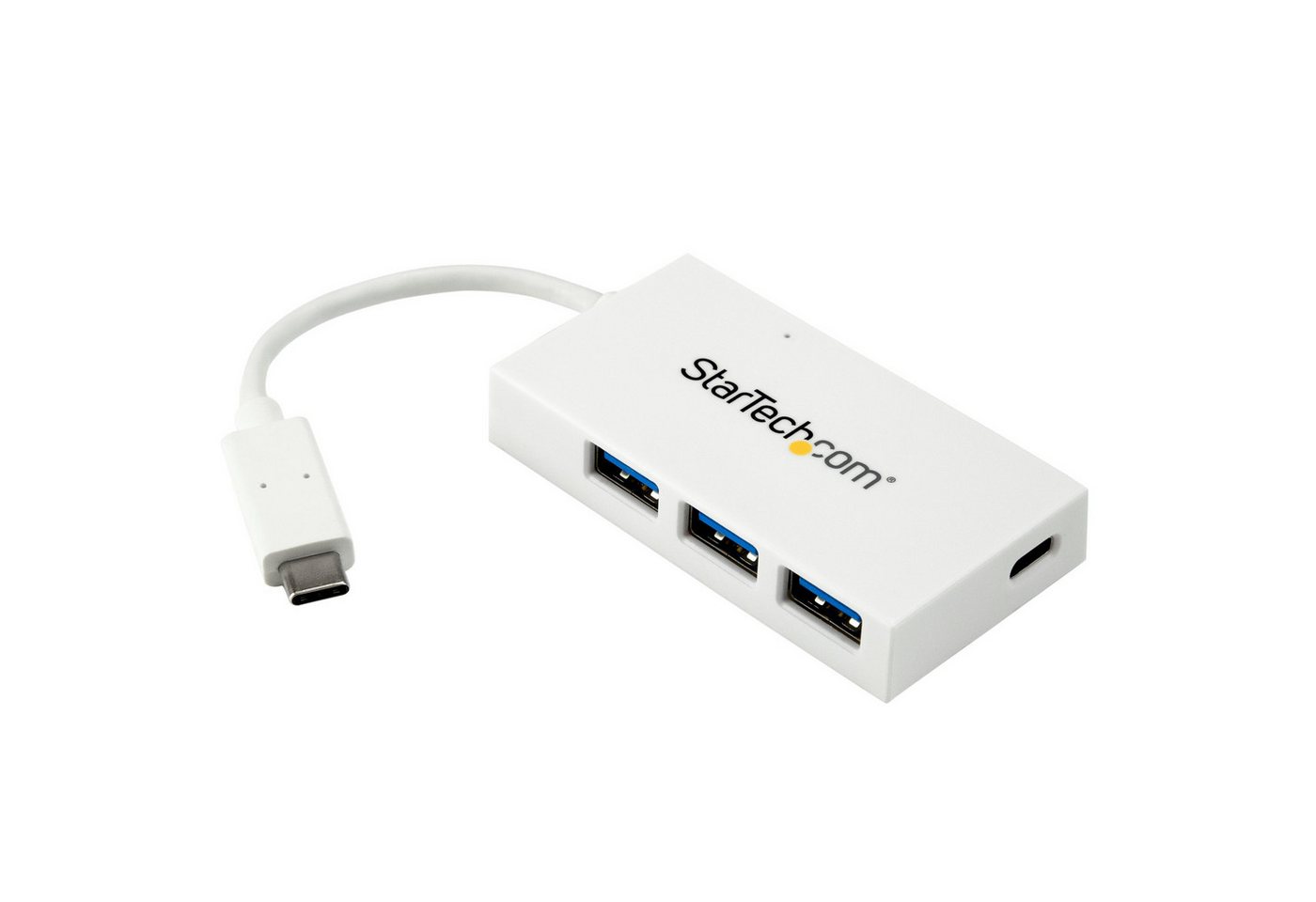 Startech.com USB-Verteiler STARTECH.COM 4 Port USB-C Hub - USB C und 3x USB-A - USB 3.0 Hub - Wei von Startech.com