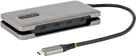 STARTECH.COM 4-Port USB-C Hub - 4x USB-C Ports - 100W PD - USB 3.1 Gen 2 Hub 10Gbit/s - Tragbar - USB-C Splitter - USB-C Adapter/Hub (HB31CM4CPD3) von Startech