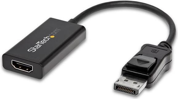 STARTECH.COM DisplayPort auf HDMI Adapter mit HDR - 4K 60Hz - Schwarz - DP auf HDMI Konverter - DP2HD4K60H (DP2HD4K60H) von Startech