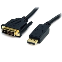 StarTech .com DisplayPort to DVI Cable - 6ft / 2m - 1920 x 1200 - M/M - DP to DVI Adapter Cable - Passive DisplayPort Monitor Cable (DP2DVI2MM6) - Videokabel - DVI-D bis DisplayPort - 1.8 m Mit dem 1,8 m langen DisplayPort -auf-DVI-Adapterkabel DP2DVI2MM6 können Sie ein DVI-Display oder einen DVI-Projektor an eine DisplayPort-Videokarte/-quelle anschließen. Das Kabel ermöglicht eine Verbindungsentfernung von 1,8 m und ist mit DVI- und Displa von Startech