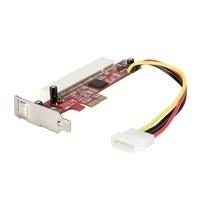 StarTech .com PCI Express Schnittstellenkarte für PCI Low Profile Adapter Karte - 1 x PCI-e (Stecker) 1 x PCI (Buchse) PCIe x1-zu-PCI-Steckplatzadapter Mit der PCIe-auf-PCI-Adapterkarte können Sie Low Profile-PCI Erweiterungskarten in einem Server- oder Desktop-Hauptplatine PCI Express-Steckplatz verwenden. Die Adapterkarte entspricht den Spezifikationen für PCI Express 1.0a und PCI 2.2 und wird über ein (PEX1PCI1) von Startech