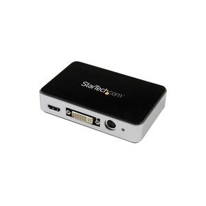 StarTech .com USB 3.0 HDMI Video Aufnahmegerät - External Capture Card - USB 3.0 Video Grabber - HDMI/DVI/VGA/Component HD PVR Video Capture 1080p @ 60fps (USB3HDCAP) - Videoaufnahmeadapter - USB 3.0 Mithilfe dieses externen USB 3.0-Videoaufnahmegeräts können Sie 1080p-HD-Video- und Stereo-Audio auf Ihrem Computer aufnehmen. Dank mehrerer Videoeingänge, einschließlich HDMI, DVI, VGA und Component kann diese Aufnahmekarte Originalinhalte von verschiede von Startech