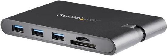 StarTech.com USB C Multiport Adapter, USB Type-C Mini Dock with HDMI 4K or 1080p VGA Video, 100W PD Passthrough, 3x USB 3,0, Gigabit Ethernet, SD & MicroSD Card Reader, USB 3,0 Adapter - USB C HDMI Travel Dock (DKT30CHVSCPD) - Dockingstation - USB-C - HDMI, VGA - 1GbE (DKT30CHVSCPD) StarTech.com USB C Multiport Adapter, USB Type-C Mini Dock with HDMI 4K or 1080p VGA Video, 100W PD Passthrough, 3x USB 3,0, Gigabit Ethernet, SD & MicroSD Card Reader, USB 3,0 Adapter - USB C HDMI Travel Dock (DKT30CHVSCPD) - Dockingstation - USB-C - HDMI, VGA - 1GbE (DKT30CHVSCPD) von Startech