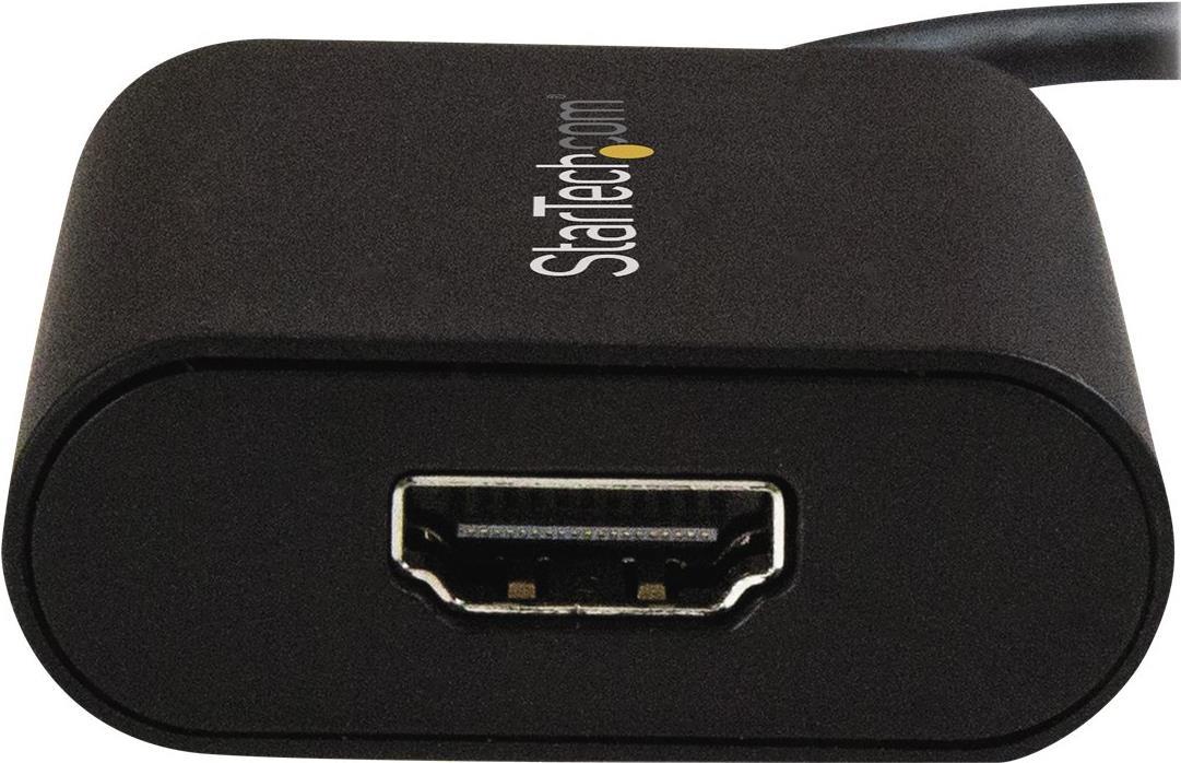StarTech .com USB C to 4K HDMI Adapter - 4K 60Hz - Thunderbolt 3 Compatible - USB Type C to HDMI Video Display Adapter (CDP2HD4K60SA) - externer Videoadapter - Schwarz Dies ist kein gew�hnlicher Videoadapter. Ja, Sie k�nnen damit den USB-C -Port Ihres Computers mit einem HDMI -Display oder -Projektor verbinden, aber dar�ber hinaus verf�gt er auch �ber einen einzigartigen Schalter zum Wechsel in den Pr�sentationsmodus. W von Startech