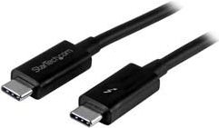 StarTech.com 1,0mThunderbolt 3 (20Gbit/s) USB-C Kabel - Thunderbolt, USB und DisplayPort kompatibel - Thunderbolt-Kabel - 24-Pin-USB Typ C (M) bis 24-Pin-USB Typ C (M) - 1,0m (Thunderbolt 3 / USB / DisplayPort) - Schwarz (TBLT3MM1M) von Startech