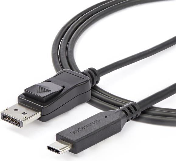 StarTech.com 1,8 m - USB-C auf DisplayPort-Kabel - 8K 30Hz - HBR3 - USB-C-Adapter - Thunderbolt 3-kompatibel - CDP2DP146B - Externer Videoadapter - USB-C - DisplayPort - Schwarz von Startech