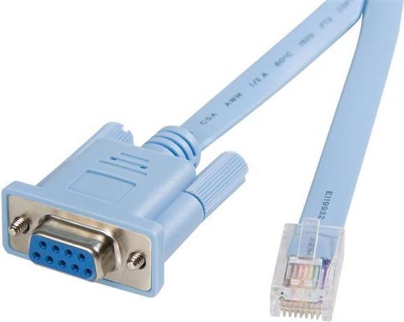 StarTech.com 1,8m RJ45 auf DB9 Cisco Konsolen Management Router Kabel - St/Bu - Kabel seriell - RJ-45 (M) zu DB-9 (W) - 1.8 m - Blau - für P/N: EC1S952, EC2S952, IES101002SFP von Startech