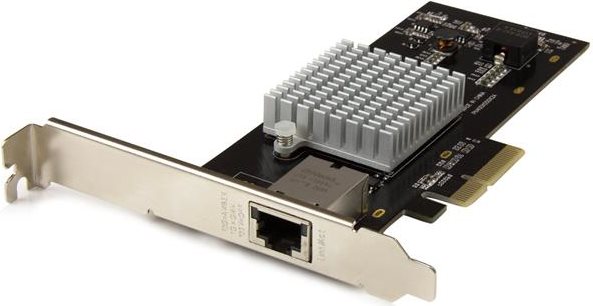 StarTech.com 1 Port 10G Ethernet PCI Express Netzwerkkarte - 10GbE NIC mit Intel X550-AT Chip - 10GBase-T / NBASE-T Compliant - Netzwerkadapter - PCIe 2.0 Low-Profile - 10Gb Ethernet x 1 - Schwarz StarTech.com 1 Port 10G Ethernet PCI Express Netzwerkkarte - 10GbE NIC mit Intel X550-AT Chip - 10GBase-T / NBASE-T Compliant - Netzwerkadapter - PCIe 2.0 Low-Profile - 10Gb Ethernet x 1 - Schwarz von Startech
