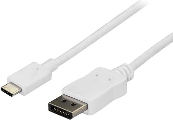 StarTech.com 1 m (3 ft.) USB C to DisplayPort Cable - 4K 60Hz - White - Externer Videoadapter - STM32F072CBU6 - USB-C - DisplayPort - weiß von Startech