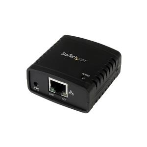StarTech.com 10/100 Mbit/s Ethernet auf USB 2.0 Netzwerk LPR Printserver - USB Druckserver / Print Server mit Auto-sensing - Druckserver - USB 2.0 - 10/100 Ethernet - Schwarz von Startech