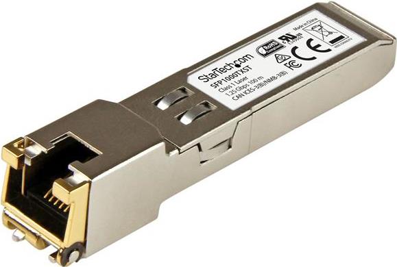 StarTech.com 1000Base-TX - Gigabit Transceiver - Kupfer SFP - RJ45 SFP - MSA konform - 100,0m- Gigabit SFP ModulMSA konformes Gigabit Kupfer RJ45 SFP Transceiver Modul - 1000Base-TX - 100,0m- SFP (Mini-GBIC)-Transceiver-Modul - Gigabit Ethernet - 1000Base-TX - RJ-45 - bis zu 100 m (SFP1000TXST) von Startech