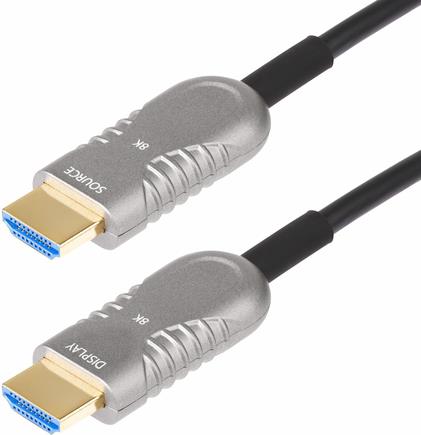 StarTech.com 100ft (30.4m) HDMI 2.1 Hybrid Active Optical Cable (AOC), CMP, Plenum Rated, 8K Ultra High Speed HDMI Fiber Optic Cable, 48Gbps, 8K 60Hz/4K 120Hz, HDR10+/FRL/TMDS/eARC - CMP In Wall HDMI 2.1/2.0 Cord (8K-A-100F-HDMI-CABLE) - Ultra High Speed (8K-A-100F-HDMI-CABLE) von Startech