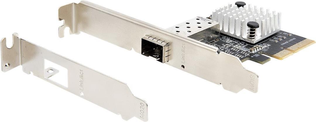 StarTech.com 10Gbe PCI Express SFP+ Netzwerkkarte - LWL Netzwerkkarte mit SFP+ Port - Open SFP+ für MSA-konforme LWL/Glasfaser/Kupfer Module/Direct-Attach Kabel - 10Gbit LWL PCIe NIC (PEX10GSFP) von Startech