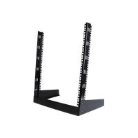 StarTech.com 12 HE 48,30cm (19) Desktop 2 Pfosten Open Frame Rack - Relais-Rack - Schwarz - 12U - 48,3 cm (19) (RK12OD) von Startech