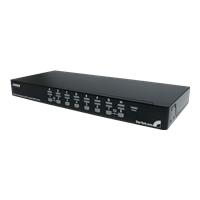 StarTech.com 16 Port 1HE USB VGA KVM Switch mit OSD zur Rack-Montage inkl. Kabeln - KVM-Switch - USB - 16 x KVM port(s) - 1 lokaler Benutzer - Desktop (SV1631DUSBUK) von Startech
