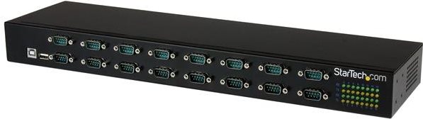 StarTech.com 16 Port USB to Serial Adapter Hub - USB to RS232 Daisy Chain - Serieller Adapter - USB2.0 - RS-232 x 16 - Schwarz (ICUSB23216FD) von Startech