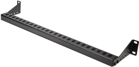 StarTech.com 1U Rack Mountable Cable Lacing Bar w/Adjustable Depth, Cable Support Guide For Organized 19 Racks/Cabinets, Horizontal Cable Guide For Patch Panels/Switches/PDUs - Rack Kabelmanagementführung (horizontal) - Schwarz - 1U - 48.3 cm (19) (12S-CABLE-LACING-BAR) von Startech