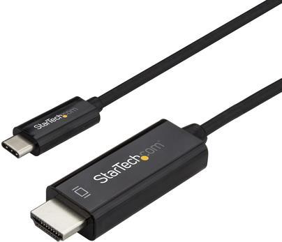 StarTech.com 1m (3 ft.) USB-C to HDMI Cable - 4K at 60Hz - Black - Externer Videoadapter - VL100 - USB-C - HDMI - Schwarz von Startech