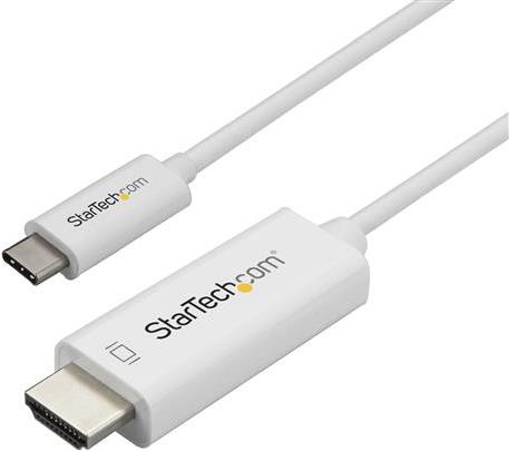 StarTech.com 1m (3 ft.) USB-C to HDMI Cable - 4K at 60Hz - White - Externer Videoadapter - VL100 - USB-C - HDMI - weiß von Startech