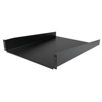 StarTech.com 2 HE Fest montierter Fachboden für Server Rack - Schrank bis 22 Kg - 55cm Tief - Rack - Regal - Schwarz - 2U - 55,9 cm (22) (CABSHELF22) von Startech