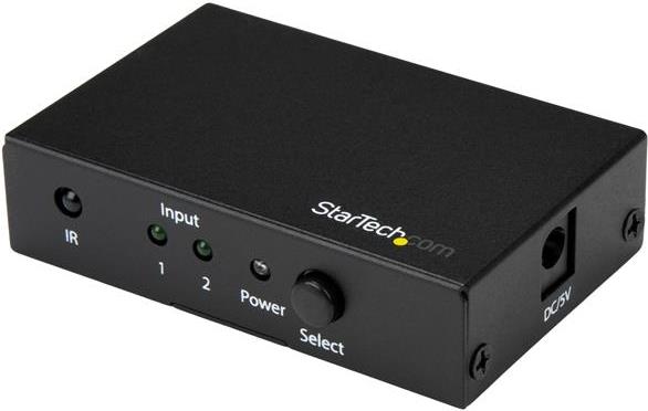 StarTech.com 2-Port HDMI Switch - 4K HDMI Switch Box - Ultra HD 4K 60Hz - Video/Audio-Schalter - 2 x HDMI - Desktop (VS221HD20) von Startech
