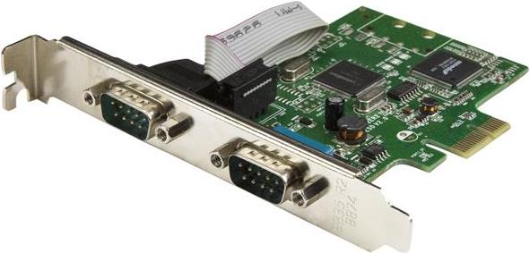 StarTech.com 2-Port PCI Express Serial Card with 16C1050 UART - Serieller Adapter - PCIe Low Profile - RS-232 x 2 (PEX2S1050) von Startech