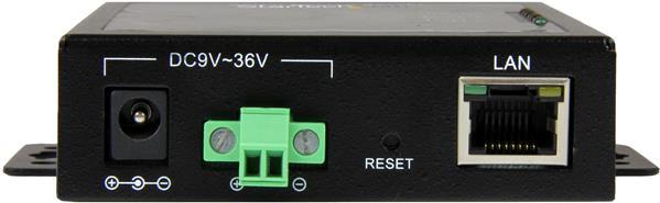 StarTech.com 2 Port Serial-to-IP Ethernet Device Server - RS232 - Geräteserver - 2 Anschlüsse - 10Mb LAN, 100Mb LAN, RS-232 - AC 120/230 V / DC 9 Unterputz (NETRS2322P) von Startech