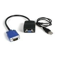 StarTech.com 2 Port VGA Video Splitter - Monitor Kabel - 1 x VGA (Stecker) 2 x VGA (Buchse) - Video-Verteiler - 2 x VGA - Desktop (ST122LE) von Startech