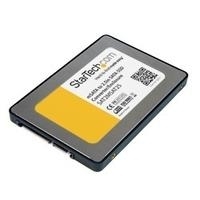StarTech.com 2.5 SATA auf Mini SATA Adapter - externes mSATA Festplattengehäuse - Speichergehäuse - 6,4 cm (2.5) - 1 Sender/Kanal - SATA - Silber (SAT2MSAT25) von Startech