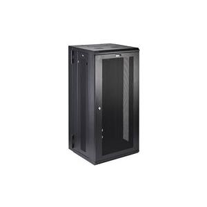 StarTech.com 26HE 48,30cm (19)  Wand Netzwerkschrank - 40,5cm tiefes, mit Scharnieren versehenes, abschließbares IT/Netzwerk rack - inkl. Fachboden und perforierten Seitenwänden - vormontiert (RK2620WALHM) - Schrank für Rack-Gehäuse - geeignet für Wandmontage - Schwarz - 26U von Startech