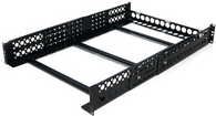 StarTech.com 2HE tiefenvestellbare 48,30cm (19)  Server Rack Schienen - Universal Rack Schiene - Rack-Schiene - Schwarz - 2U - 48.3 cm (19) - für P/N: RK2433BKM, RK2537BKM, RK3236BKF, RK4236BKB, RK4242BK24, RK4242BK30, RKQMCAB12V2 von Startech