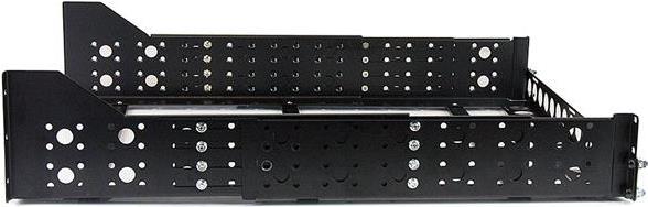 StarTech.com 3HE 19 tiefenverstellbare Universal Server Rack Schienen - Rack-Schiene - Schwarz - 3U - 48.3 cm (19) - für P/N: RK1233BKM, RK2433BKM, RK2537BKM, RK3236BKF, RK4236BKB, RK4242BK24, RK4242BK30 von Startech