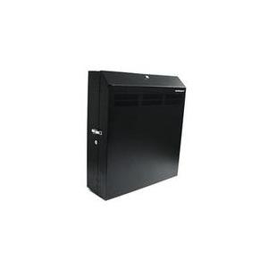 StarTech.com 4 HE 48,30cm (19) Wandschrank Server Rack abschließbar inklusive 2 Lüfter - max. 68Kg - Rack (Wandbefestigung) - 120 mm - Schwarz - 4U - 48,3 cm (19) (RK419WALVSGB) von Startech