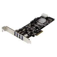 StarTech.com 4 Port Dual Bus PCI Express PCIe USB3.0 Card w - UASP & Power - USB-Adapter - PCIe - USB3.0 x 4 (PEXUSB3S42V) von Startech