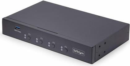 StarTech.com 4-Port KM Switch with Mouse Roaming, USB Switch for Keyboard/Mouse, 3.5mm and USB Audio, Peripheral Sharing for 4 Computers, USB 3.0 Switcher, TAA Compliant - Hotkey/Pushbutton Switching (P4A20132-KM-SWITCH) - Tastatur-/Mausschalter - 1 lokal (P4A20132-KM-SWITCH) StarTech.com 4-Port KM Switch with Mouse Roaming, USB Switch for Keyboard/Mouse, 3.5mm and USB Audio, Peripheral Sharing for 4 Computers, USB 3.0 Switcher, TAA Compliant - Hotkey/Pushbutton Switching (P4A20132-KM-SWITCH) - Tastatur-/Mausschalter - 1 lokal (P4A20132-KM-SWITCH) von Startech