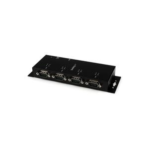 StarTech.com 4 Port USB auf Seriel RS232 Adapter Hub - Industriell DIN-Schienen - Wandmontagefähig - Serieller Adapter - USB2.0 - RS-232 x 4 - Schwarz (ICUSB2324I) von Startech