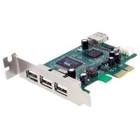 StarTech.com 4 Port USB2.0 PCI Express Low Profile Schnittstellenkarte - USB-Adapter - PCIe Low Profile - USB, USB2.0 - 4 Anschlüsse (PEXUSB4DP) von Startech