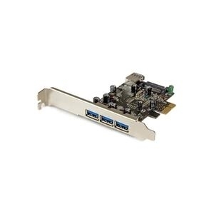 StarTech.com 4-port PCI Express USB3.0 Card - USB-Adapter - PCI Express 2,0 x1 Low Profile - USB3.0 x 4 (PEXUSB3S42) von Startech