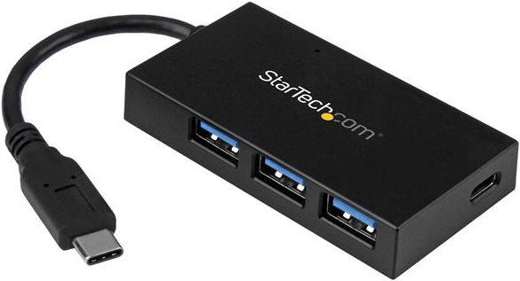 StarTech.com 4-port USB 3,1 Gen 1 hub - USB-C to 1x USB-C and 3x USB-A - Hub - 4 x SuperSpeed USB3.0 - Desktop - für Apple MacBook (HB30C3A1CFB) von Startech