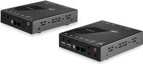 StarTech.com 4K HDMI Extender - KVM - 4K 30Hz - Video über CAT6 IP Ethernet mit USB (SV565HDIP) - Erweiterung für Video/Audio - HDMI - bis zu 100 km - TAA-konform von Startech