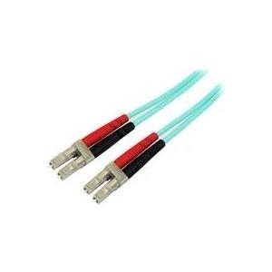 StarTech.com 5,0mAqua OM4 Duplex Multimode Fiber Optic Cable- 50/125 - LC/LC - Netzwerkkabel - LC Multi-Mode (M) bis LC Multi-Mode (M) - 5,0m - Glasfaser - 50/125 Mikrometer - OM4 - Aquamarin (450FBLCLC5) von Startech